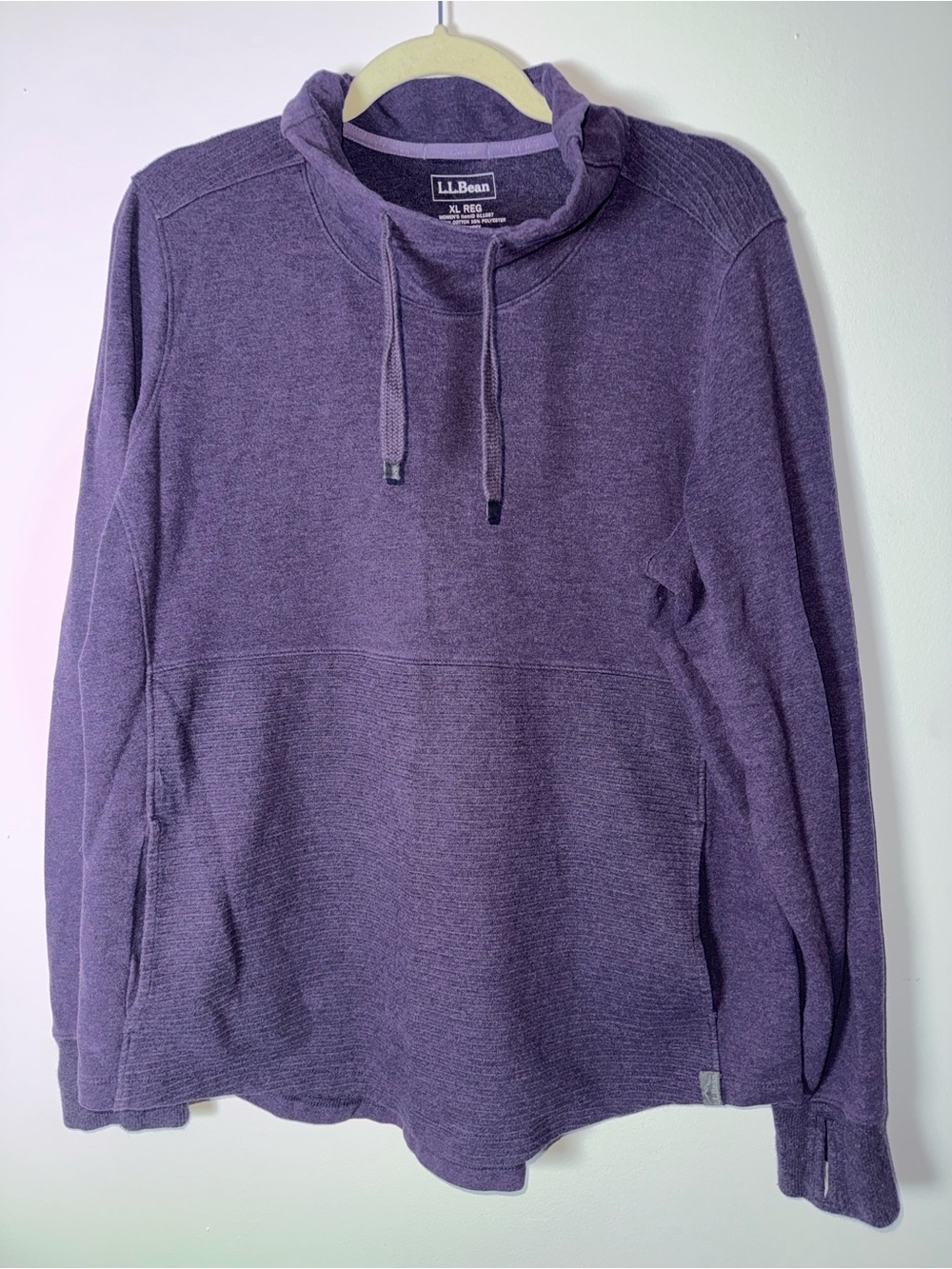 L.L. Bean Women’s Purple Pullover Hoodie Sweater
